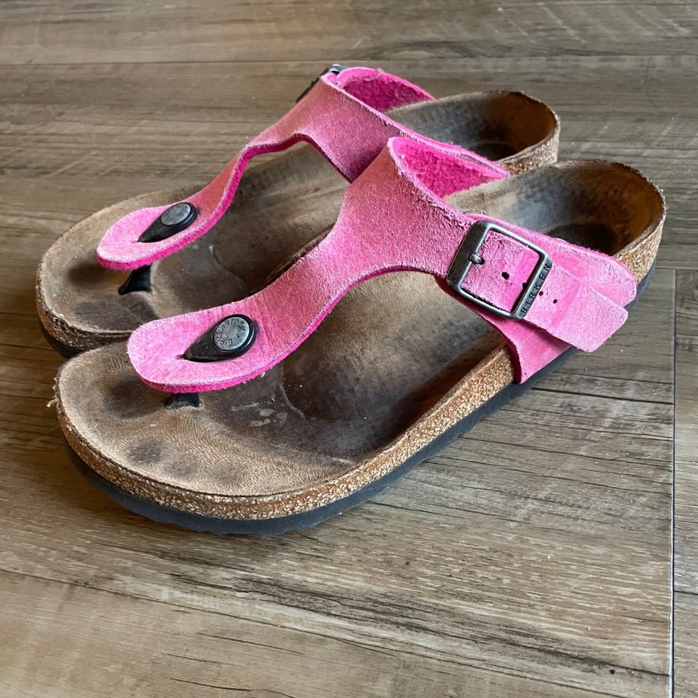 Pink Vegan Birkenstocks Size 35